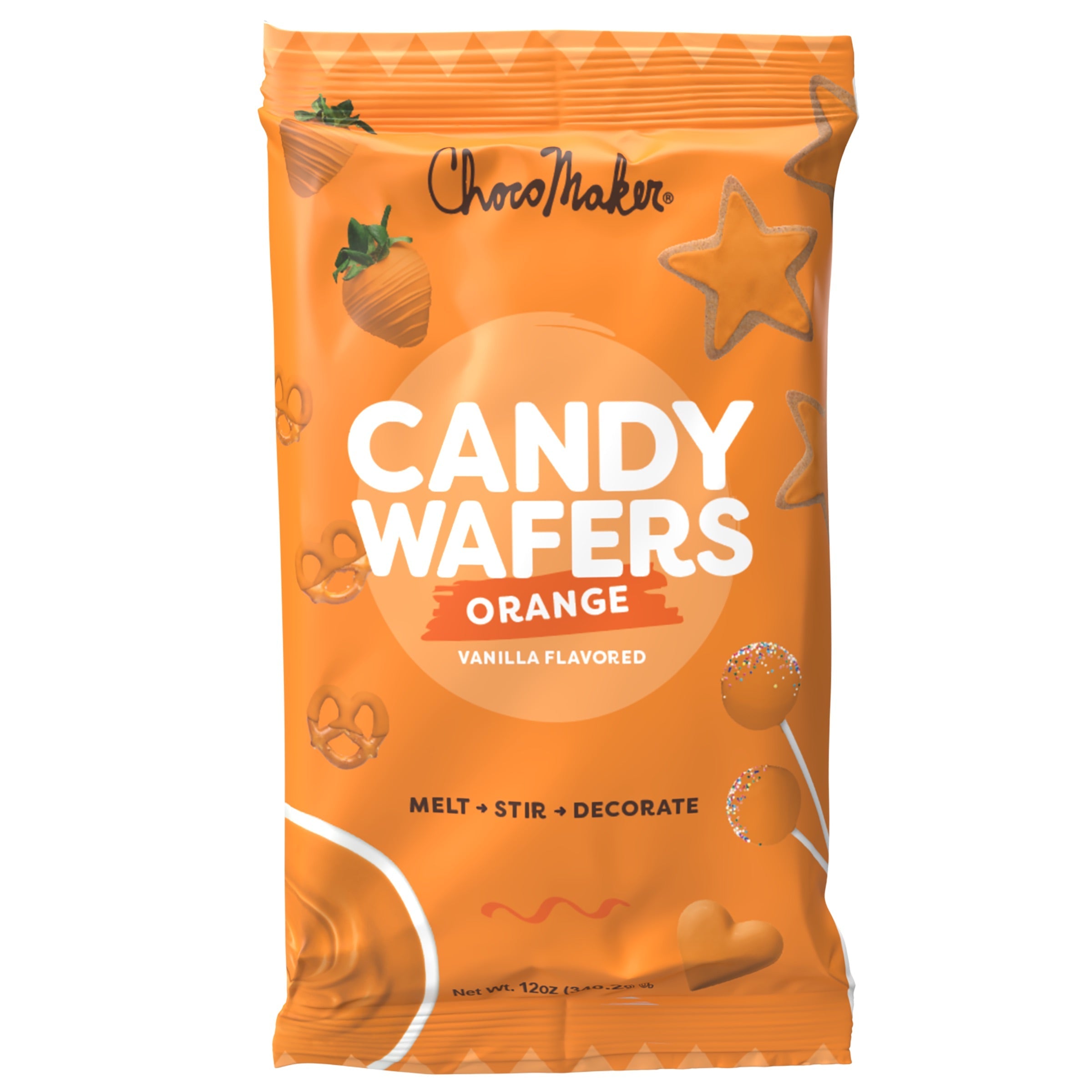 ChocoMaker Black Vanilla Flavored Candy Wafers, 12oz