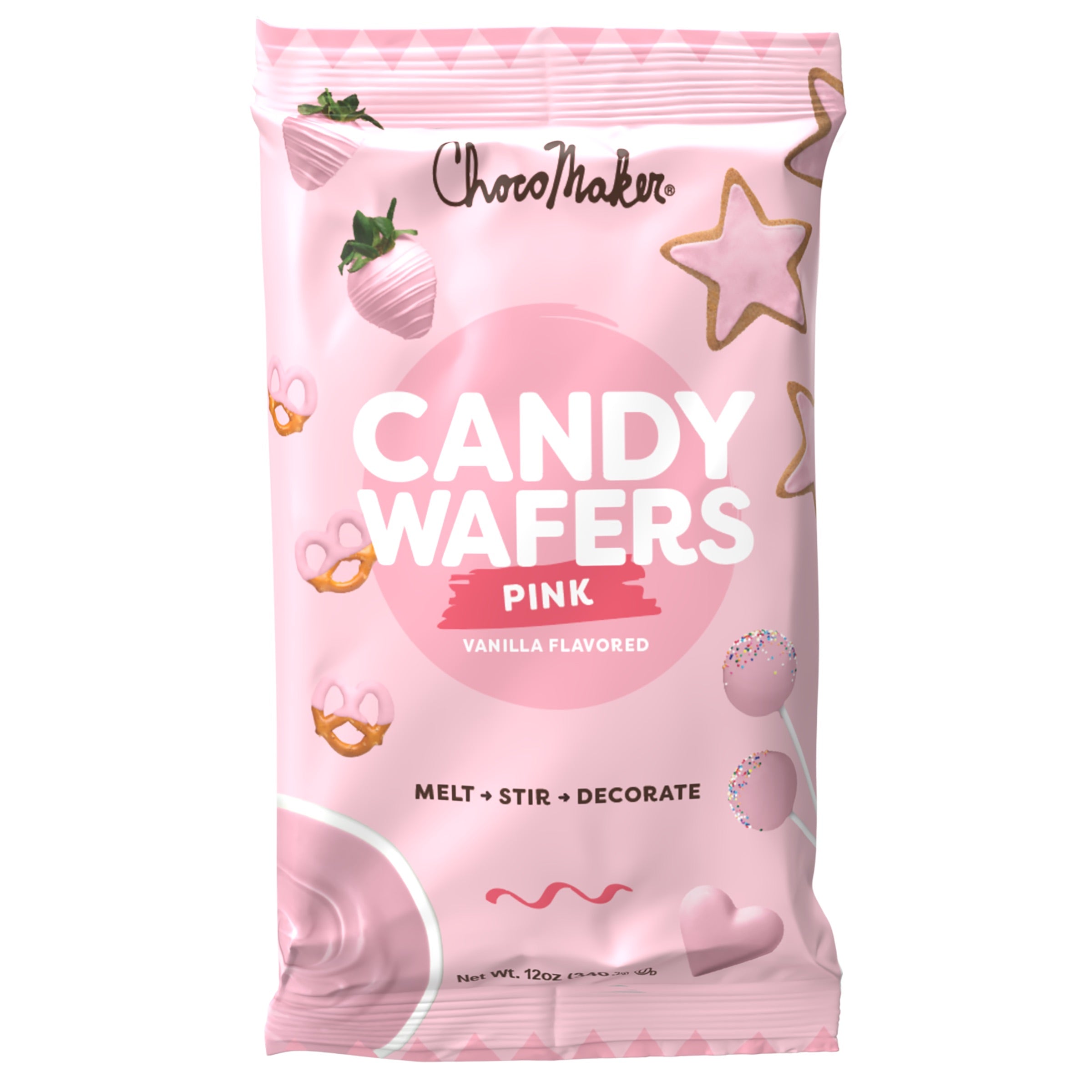 ChocoMaker Black Vanilla Flavored Candy Wafers, 12oz