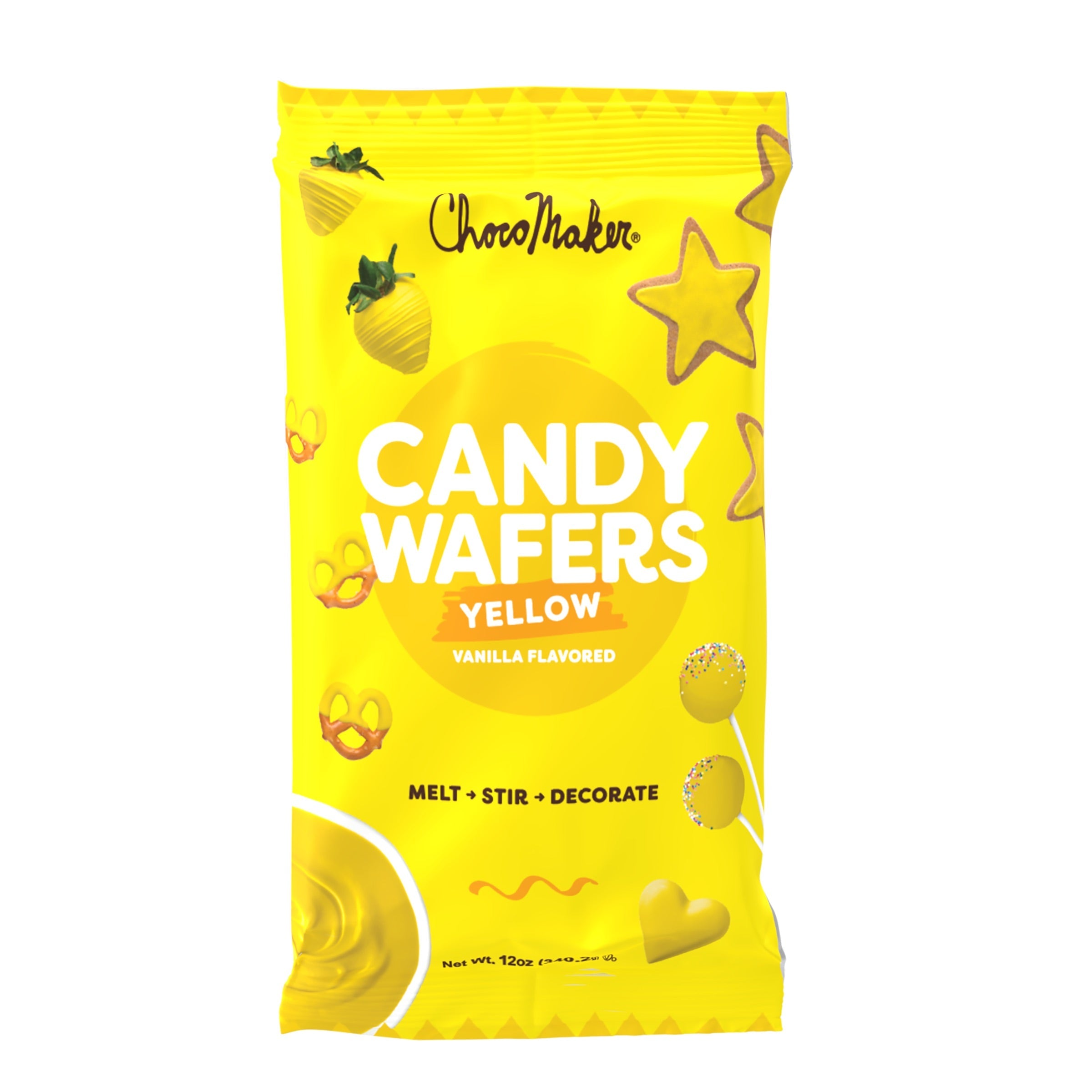 ChocoMaker Black Vanilla Flavored Candy Wafers, 12oz