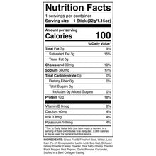 Nutrition facts panel for Chomps mild beef sticks, 1 stick serving size