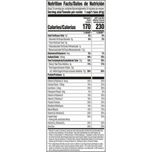 Cinnamon Toast Crunch nutrition facts panel on cereal box