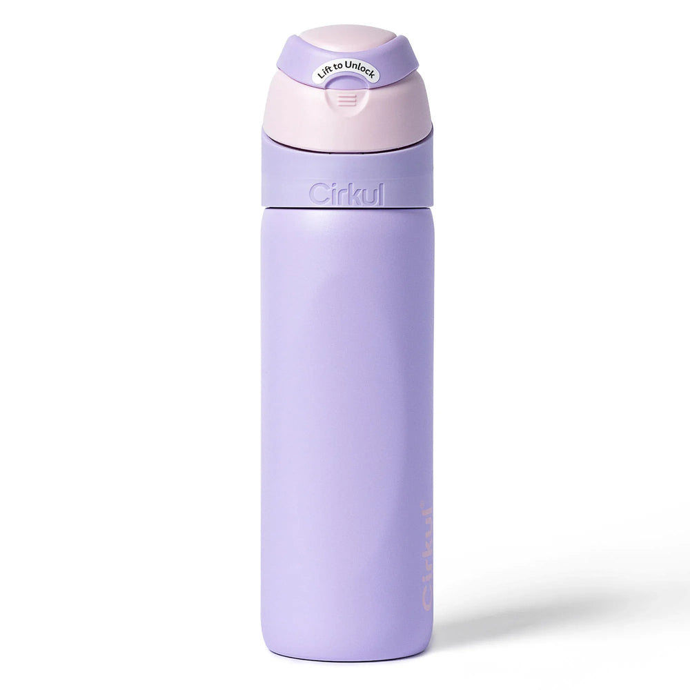Cirkul 26oz StrawSip Flip Water Bottle, Stainless Steel, Double Wall Insulated, Charmed (Coral) - USA MEGA SHOP