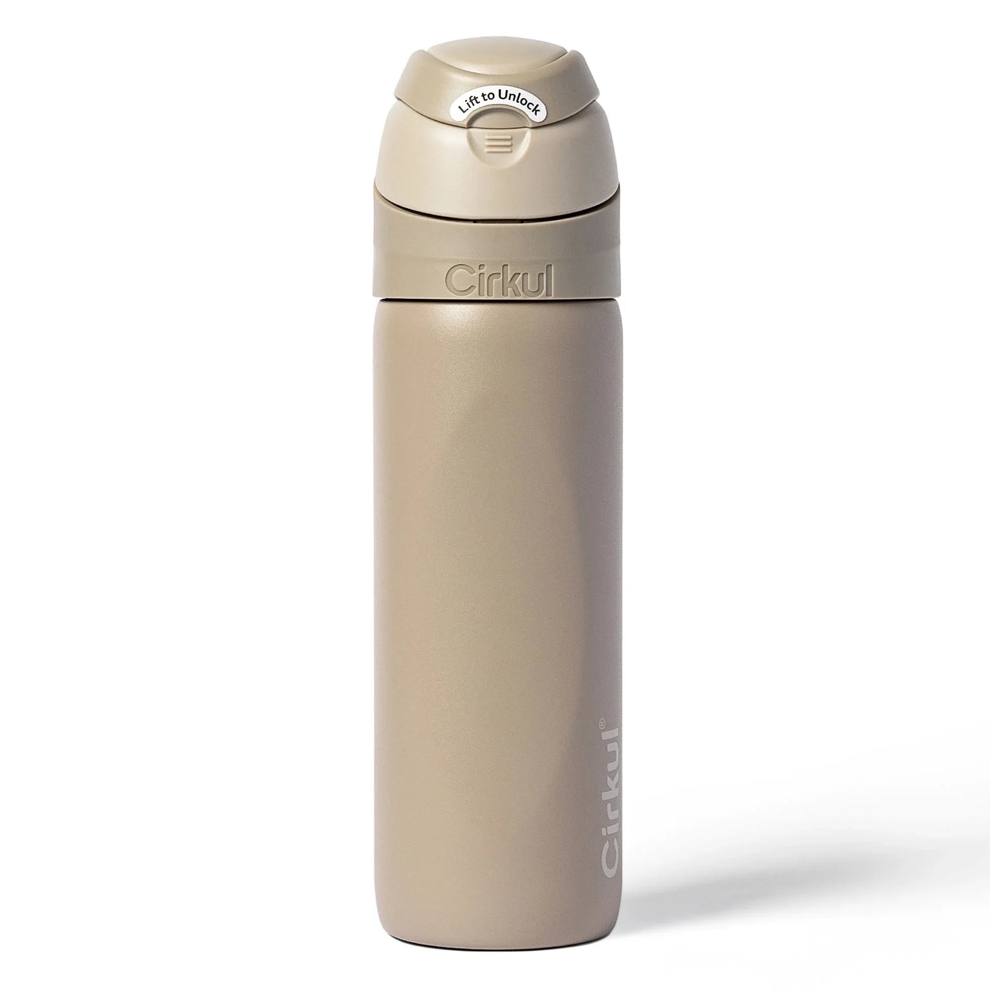 Cirkul 26oz StrawSip Flip Water Bottle, Stainless Steel, Double Wall Insulated, Charmed (Coral) - USA MEGA SHOP