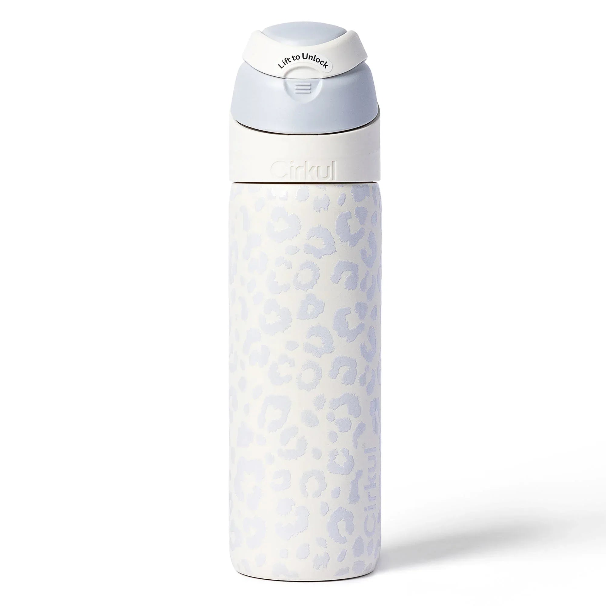 Cirkul 26oz StrawSip Flip Water Bottle, Stainless Steel, Double Wall Insulated, Charmed (Coral)