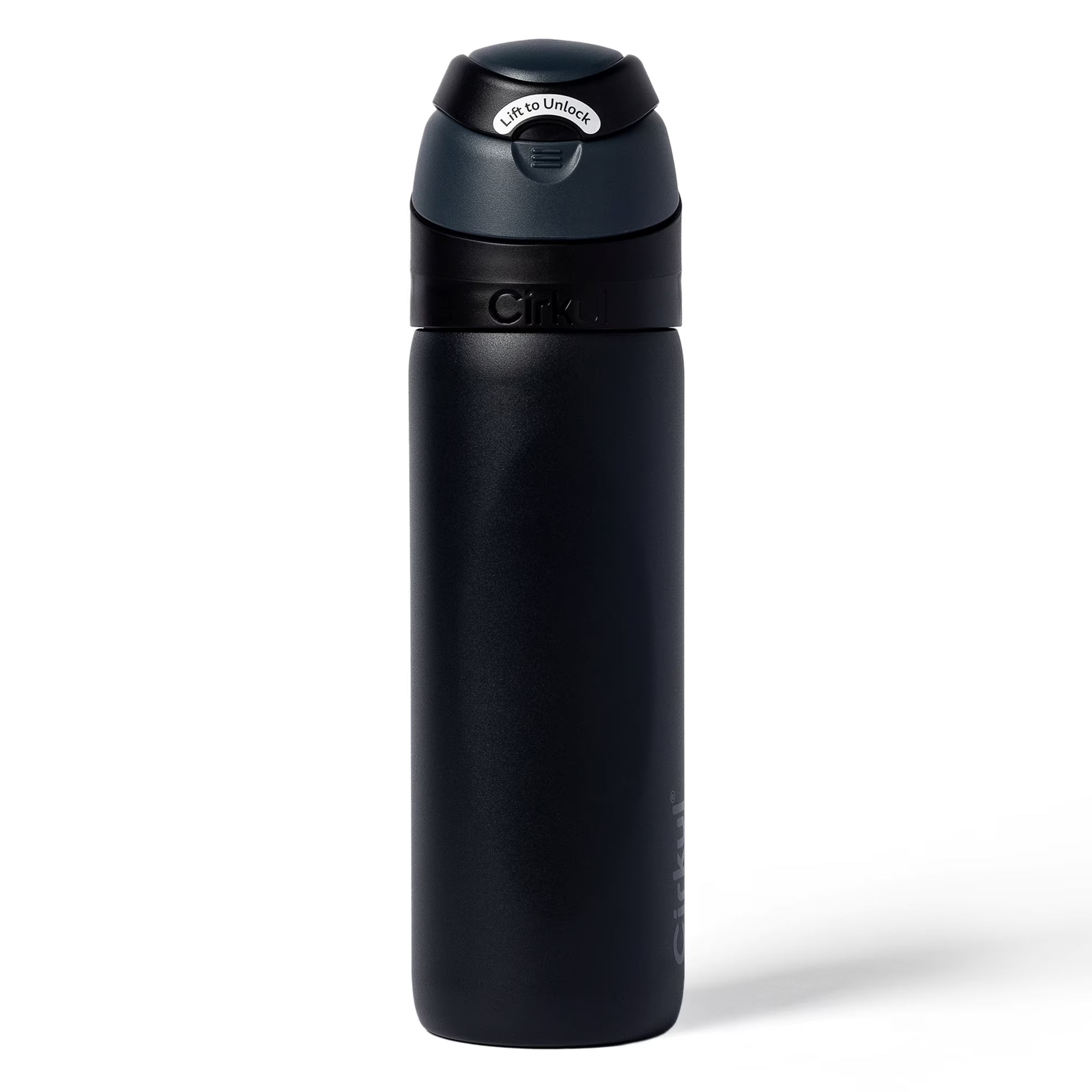 Cirkul 26oz StrawSip Flip Water Bottle, Stainless Steel, Double Wall Insulated, Charmed (Coral)