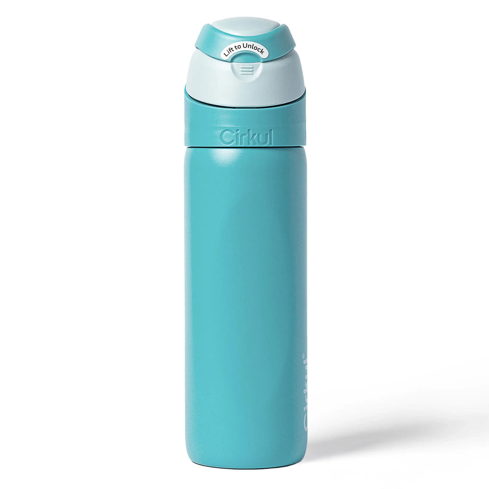 Cirkul 26oz StrawSip Flip Water Bottle, Stainless Steel, Double Wall Insulated, Charmed (Coral) - USA MEGA SHOP