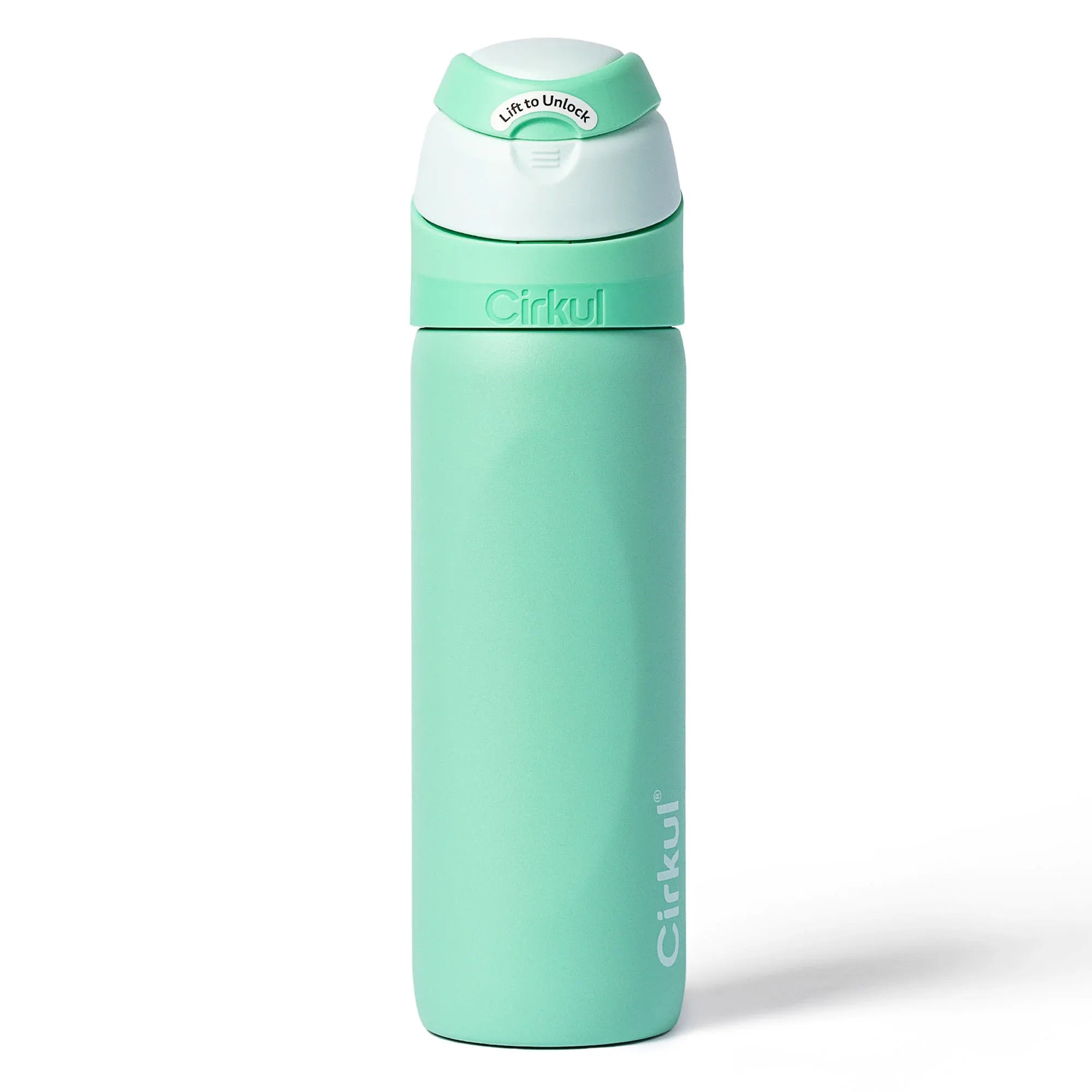 Cirkul 26oz StrawSip Flip Water Bottle, Stainless Steel, Double Wall Insulated, Charmed (Coral) - USA MEGA SHOP