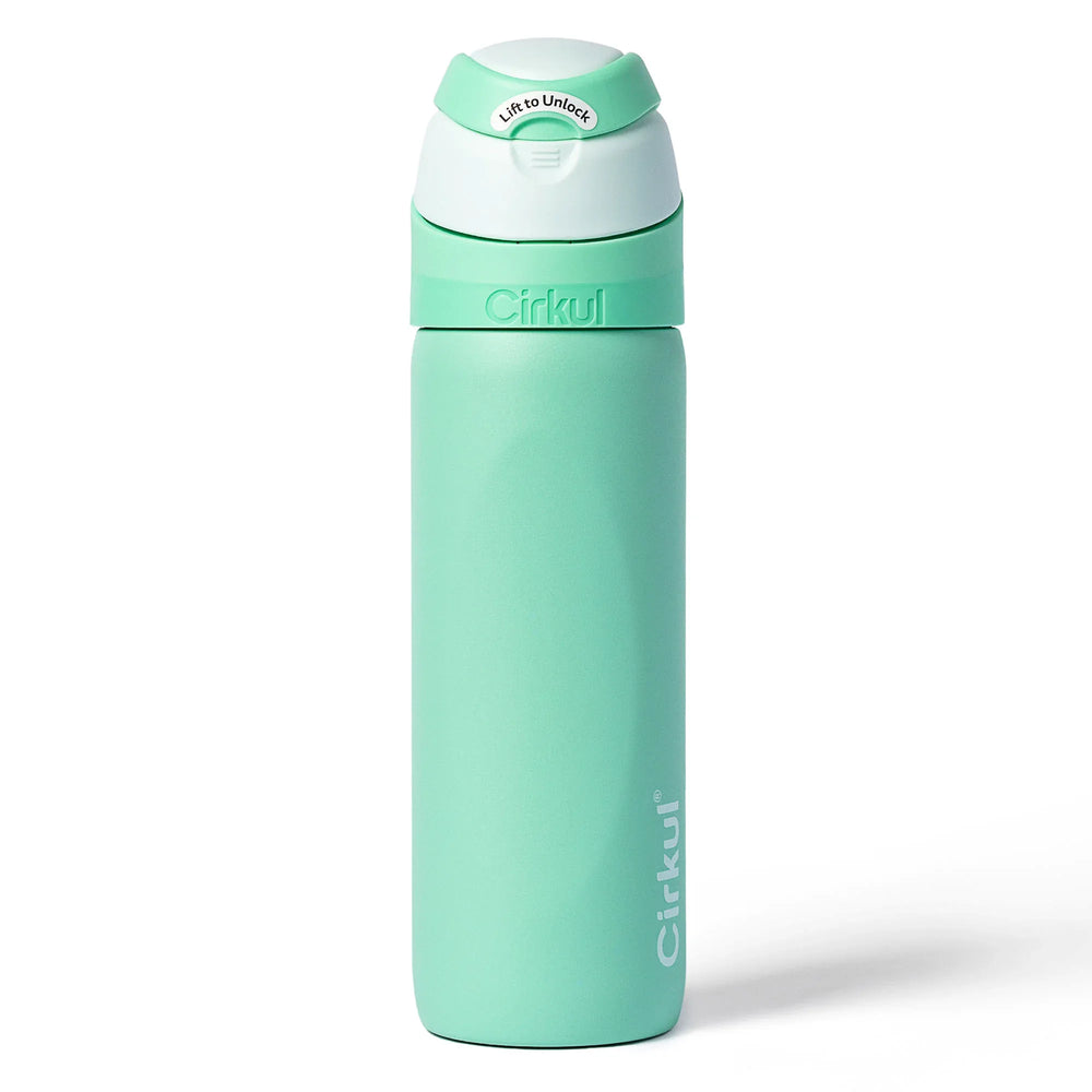 Cirkul 26oz StrawSip Flip Water Bottle, Stainless Steel, Double Wall Insulated, Charmed (Coral) - USA MEGA SHOP