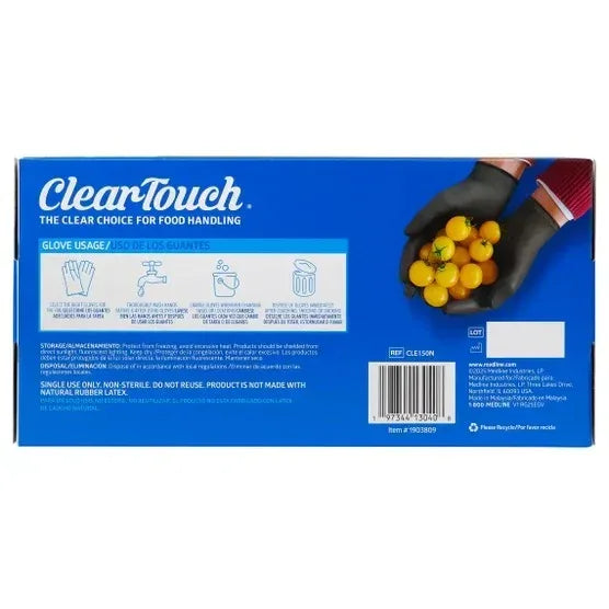 Clear-Touch Food Handling C Black, One Size, 150-count
