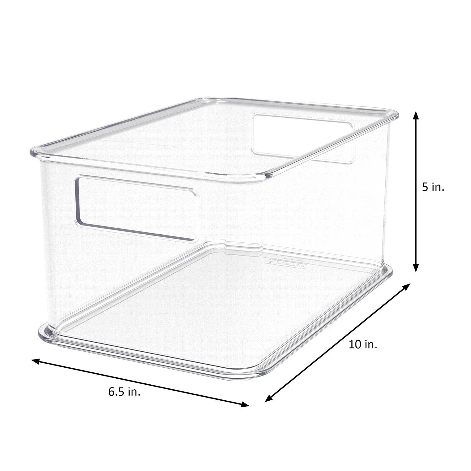 Clearly 4-Piece Clear Plastic Organizing Bin Set - USA MEGA SHOP