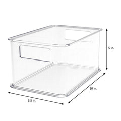 Clearly 4-Piece Clear Plastic Organizing Bin Set