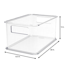 Clearly 4-Piece Clear Plastic Organizing Bin Set - USA MEGA SHOP