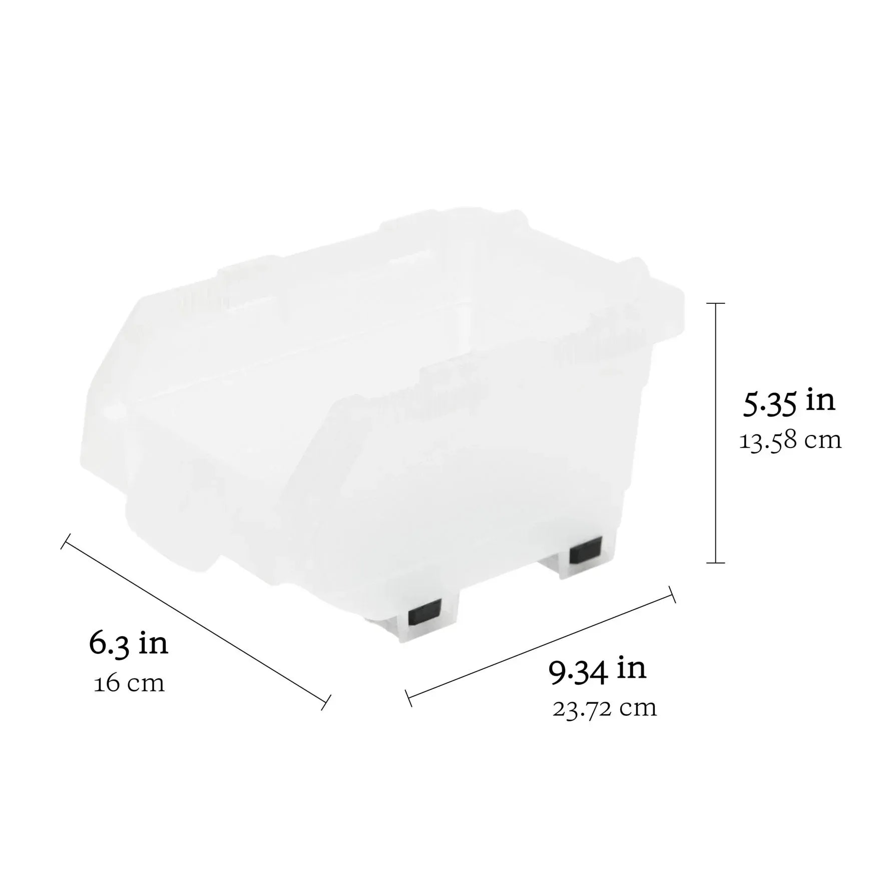 Clearly Stacking Storage Bins, 16-pack
