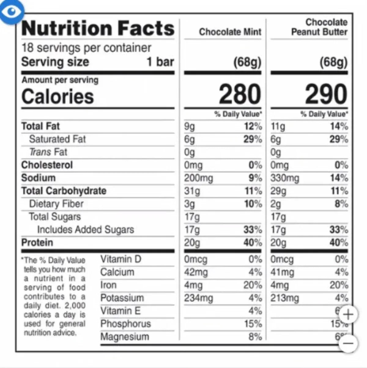 Clif Builder's Protein Bar, Variety Pack, 2.40 oz, 18-count