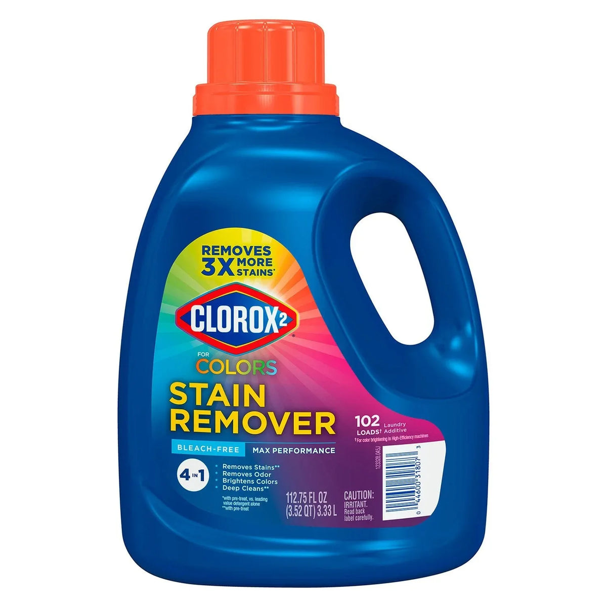 Clorox 2 for Colors Max Performance Stain Remover, 4 in 1, 112.75 fl. oz. - USA MEGA SHOP