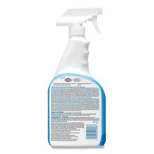 Clorox spray bottle with white trigger sprayer and blue bottle base, back label visible