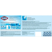 CLOROX disinfecting wipes variety pack back panel with usage directions