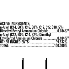 Clorox disinfecting wipes ingredient information panel with active ingredient list