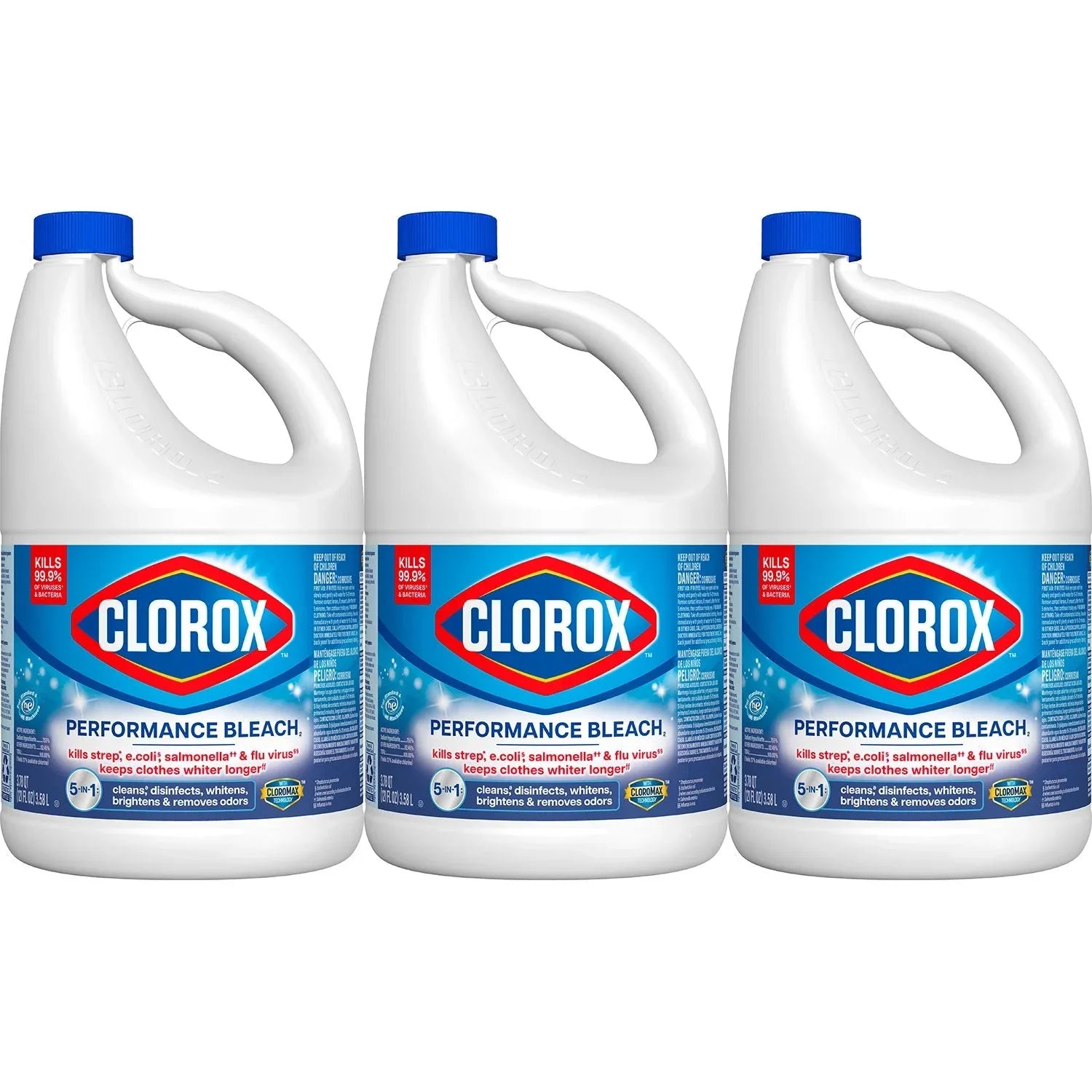 Clorox Performance Bleach, 3 ct., 363 fl. oz. - USA MEGA SHOP