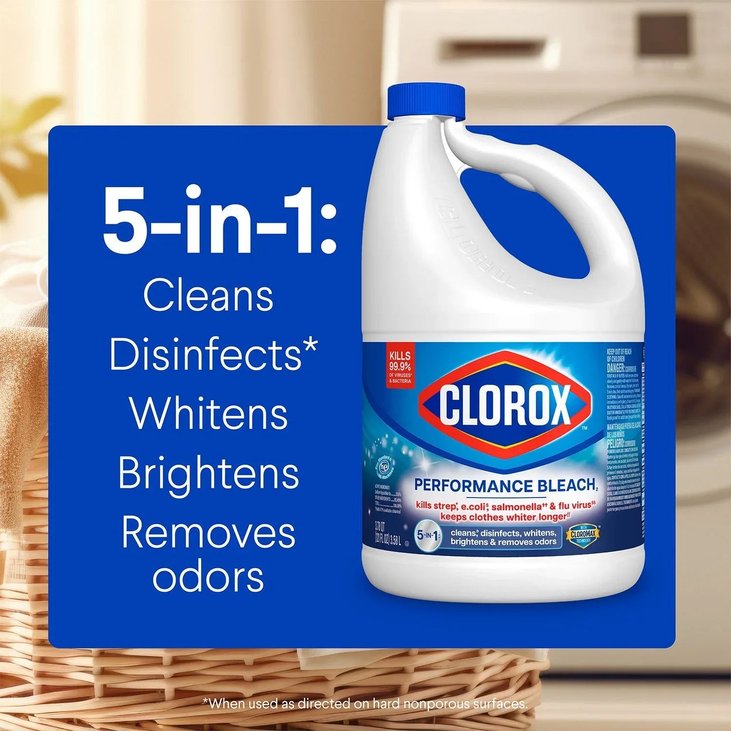 Clorox Performance Bleach, 3 ct., 363 fl. oz. - USA MEGA SHOP