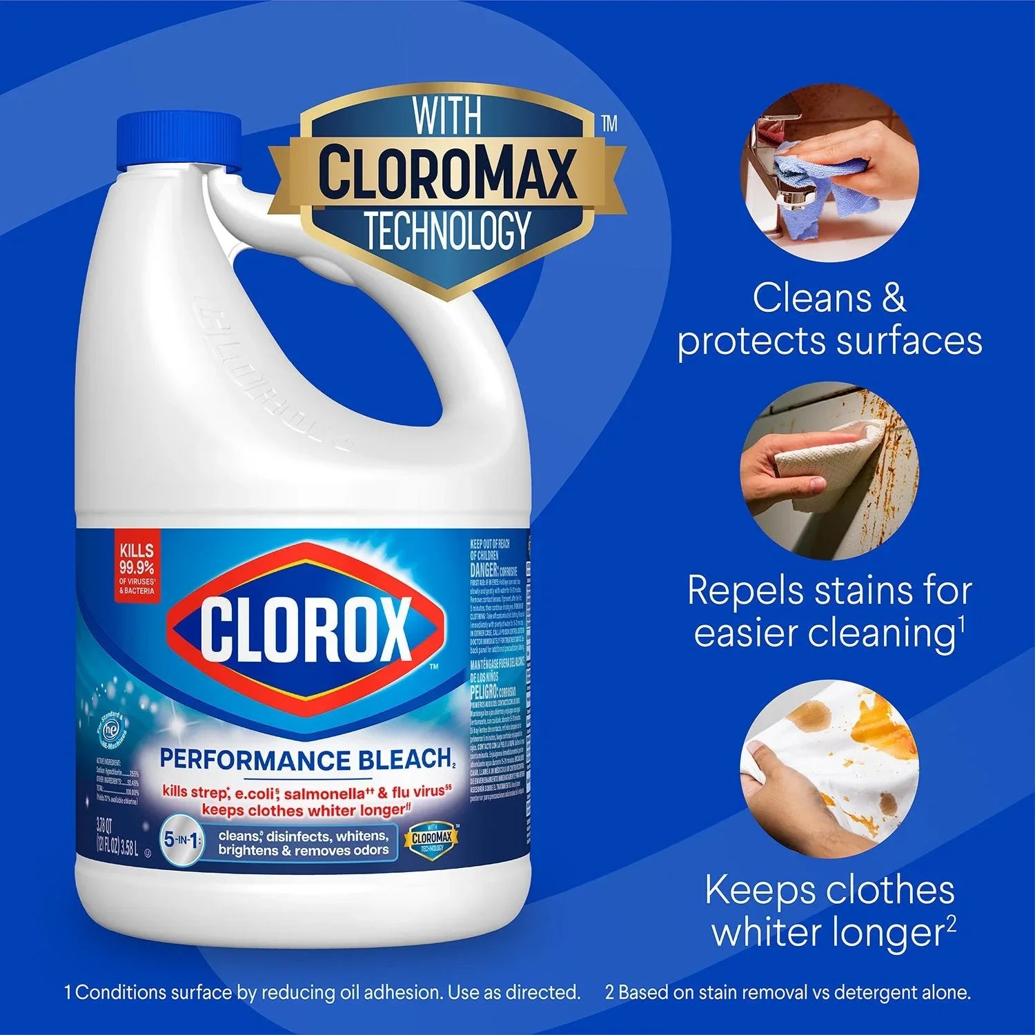 Clorox Performance Bleach, 3 ct., 363 fl. oz. - USA MEGA SHOP