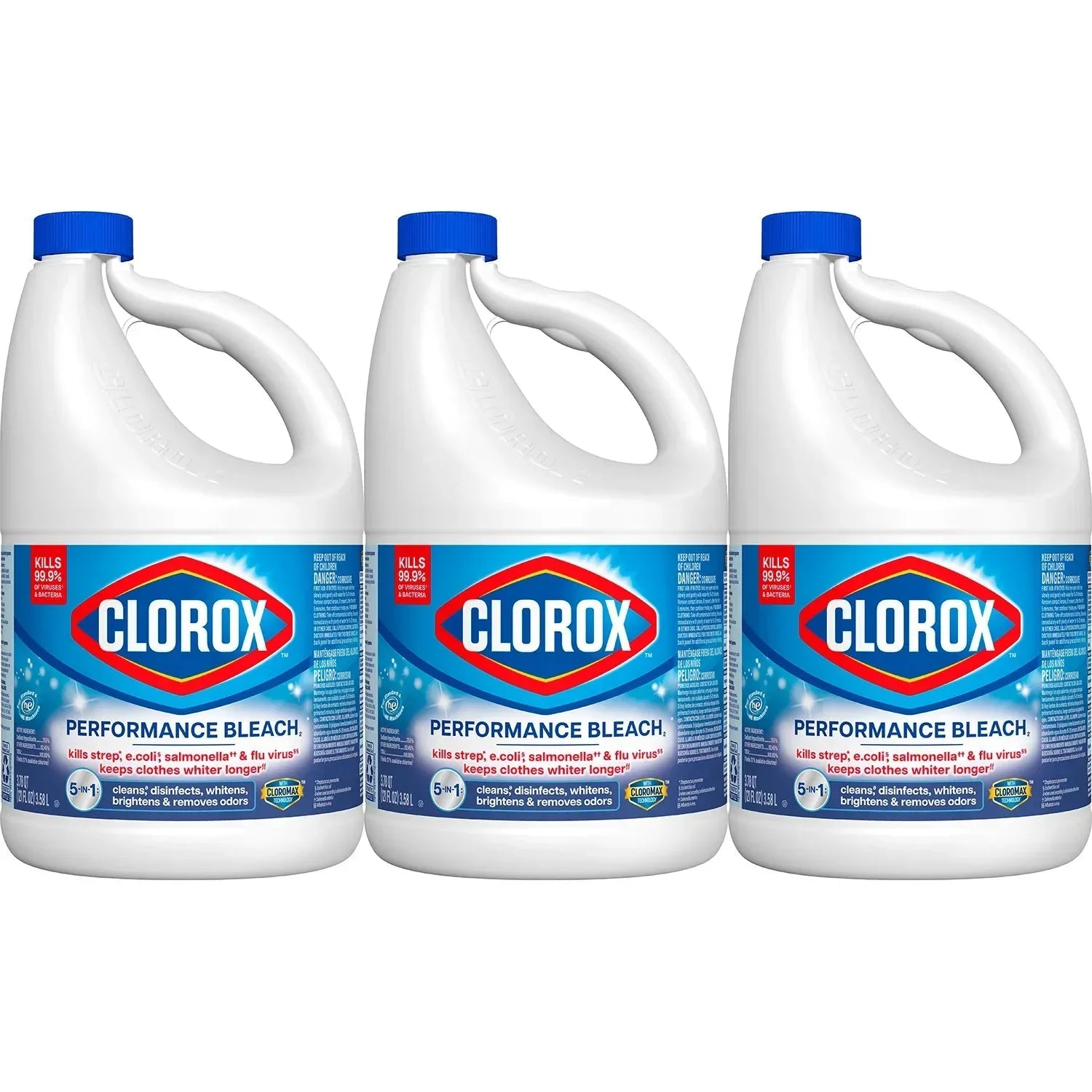 Clorox Performance Bleach, 3 ct., 363 fl. oz.