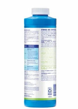 Clorox Pool Awesome Algaecide bottle with white back label and blue cap