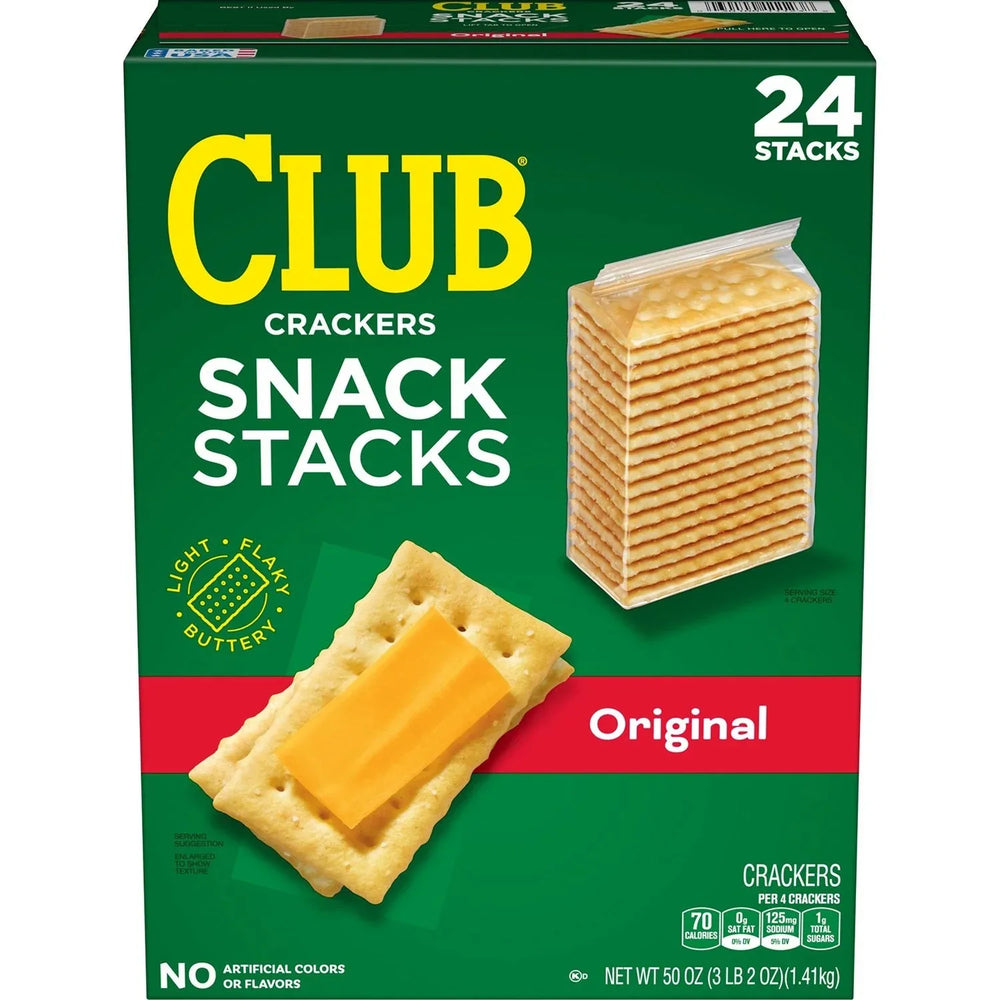 Club Crackers, Snack Stacks, 2.08 oz., 24 pk. - USA MEGA SHOP
