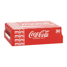 Coca-Cola mini 7.5 fl oz can 30-count multipack, red box with mini branding
