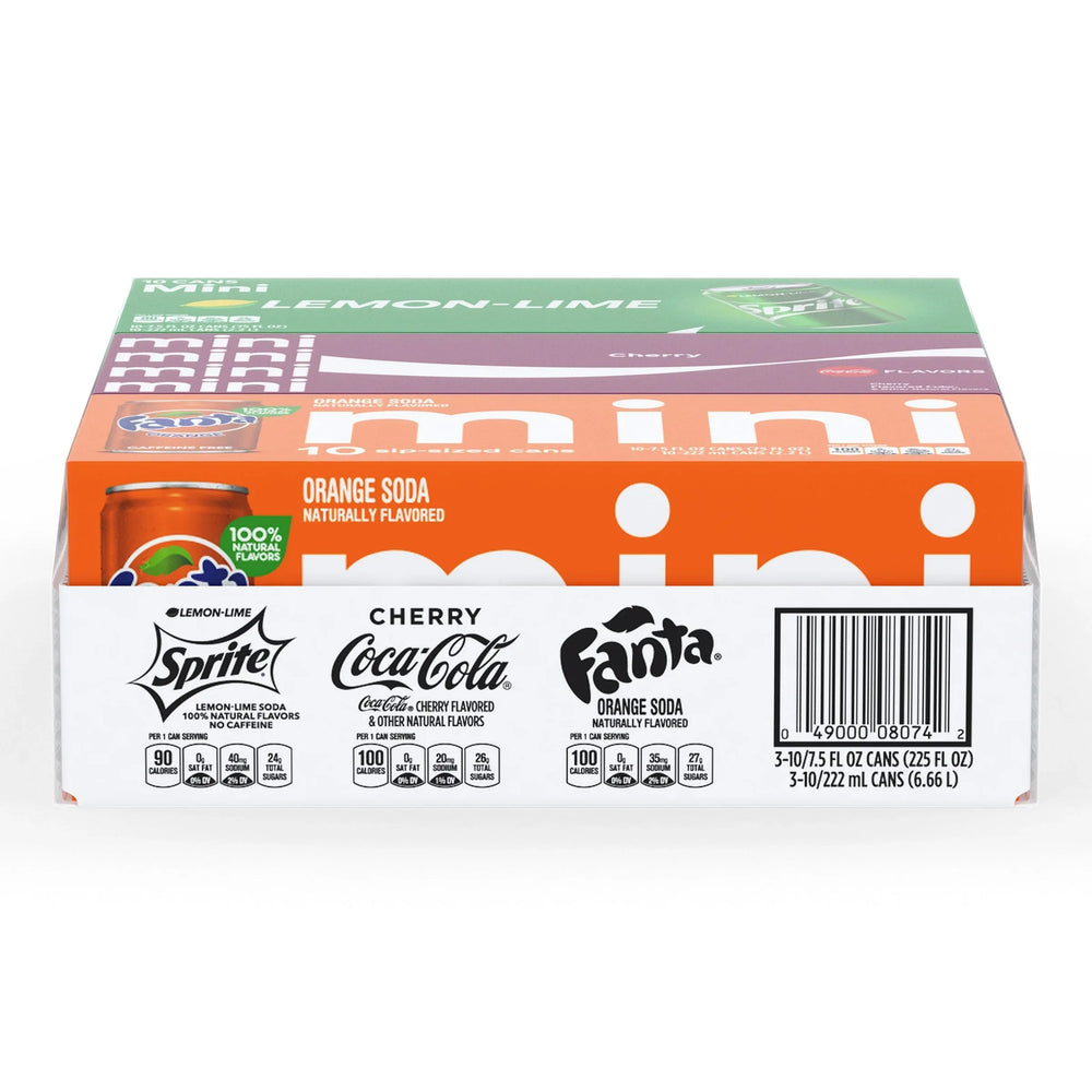 Coca-Cola Mini, Variety Pack, 7.5 fl oz, 30-count - USA MEGA SHOP
