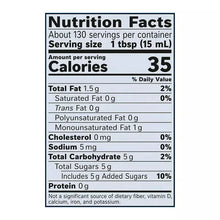 Coffee-mate creamer nutrition facts panel showing calories and serving size 1 tbsp.