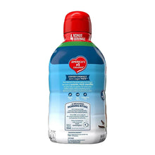 Coffee-Mate zero sugar creamer bottle, back view with text, icons, and serving details.
