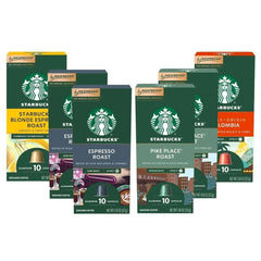 Starbucks by Nespresso Original Line Coffee Capsules Variety Pack, 60 Count