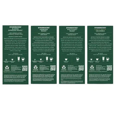 Starbucks by Nespresso Original Line Coffee Capsules Variety Pack, 60 Count