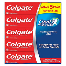 Colgate Cavity Protection toothpaste 5-pack box, value super size, regular flavor