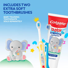 Colgate baby training toothbrush set: two extra soft brushes, small head
