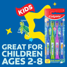 Ocean explorer kids toothbrush pack with four colorful brushes