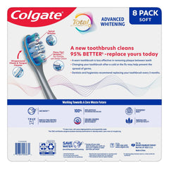 Colgate Total Advanced Whitening Toothbrush, 8-pack - USA MEGA SHOP