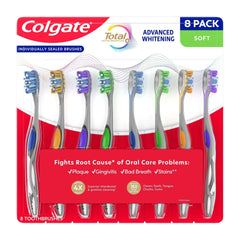 Colgate Total Advanced Whitening Toothbrush, 8-pack - USA MEGA SHOP