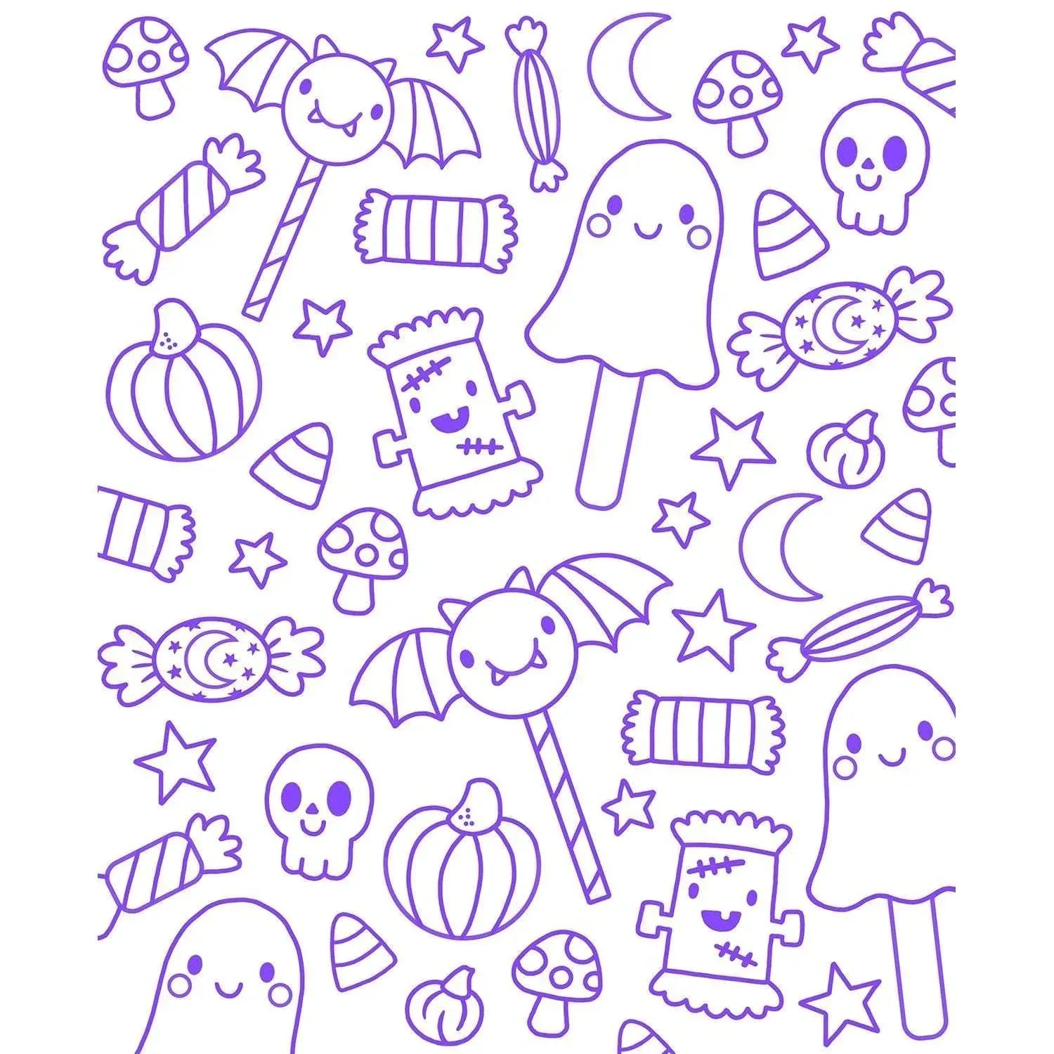 ColorWorld: Spooky Sweet Halloween, Mixed Media