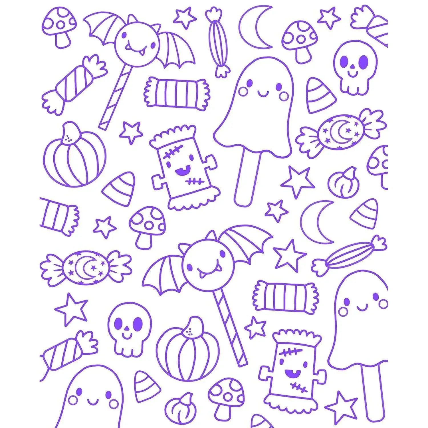 ColorWorld: Spooky Sweet Halloween, Mixed Media