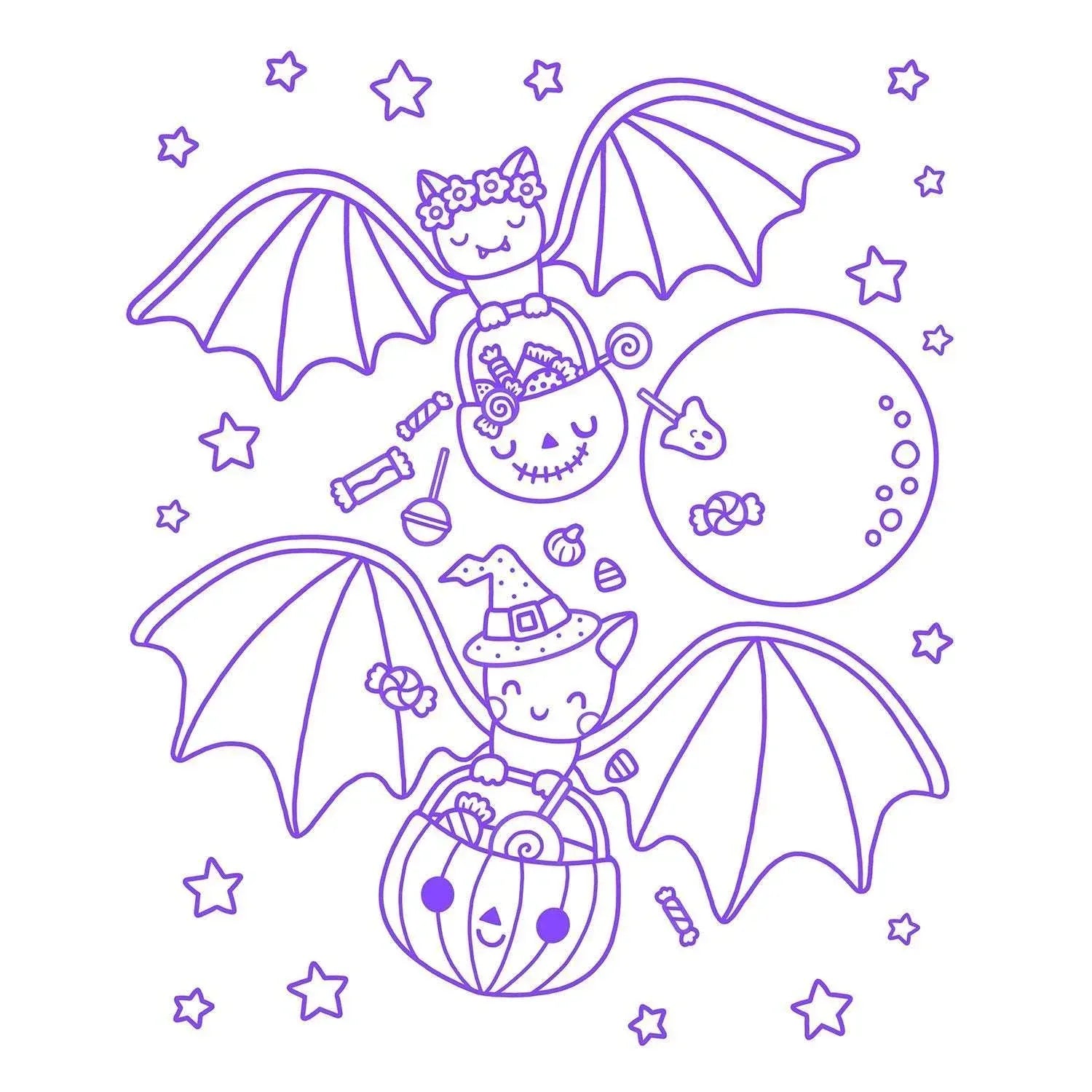 ColorWorld: Spooky Sweet Halloween, Mixed Media