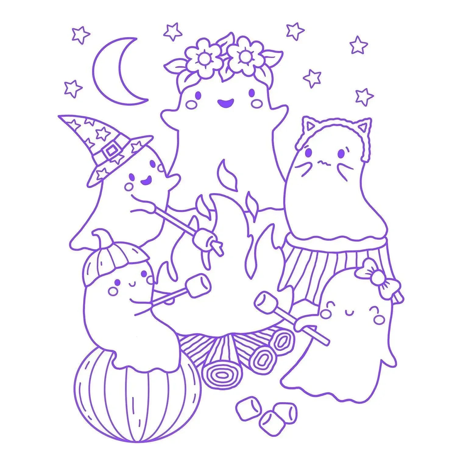 ColorWorld: Spooky Sweet Halloween, Mixed Media