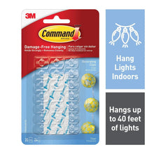 Clear Command decorating clips value pack in blue plastic tray