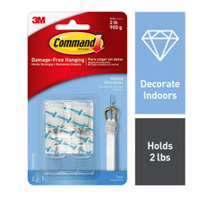 Clear medium wire toggle hooks in retail package, holds 2 lb
