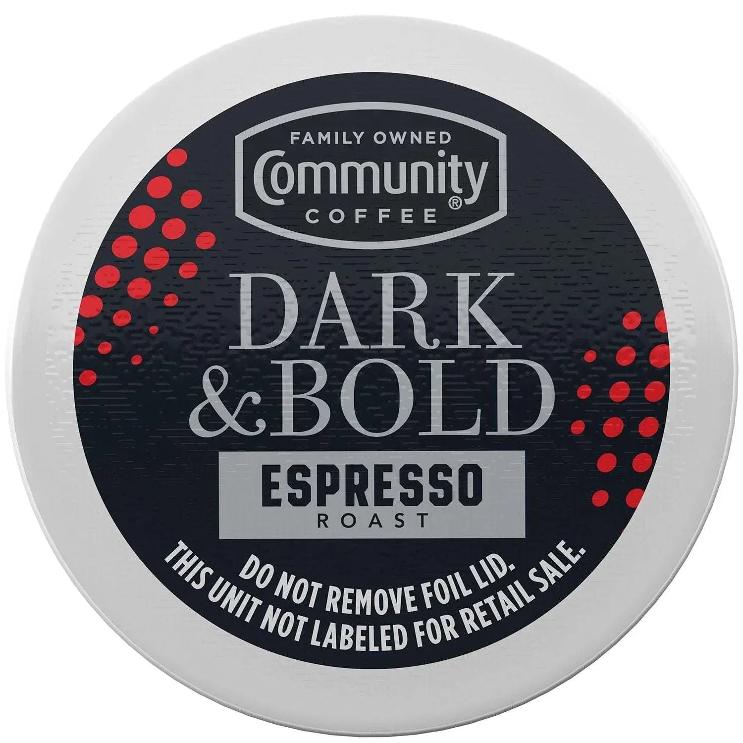 Community Coffee Dark and Bold Espresso Darkest Roast Coffee Pods, 72 ct. - USA MEGA SHOP