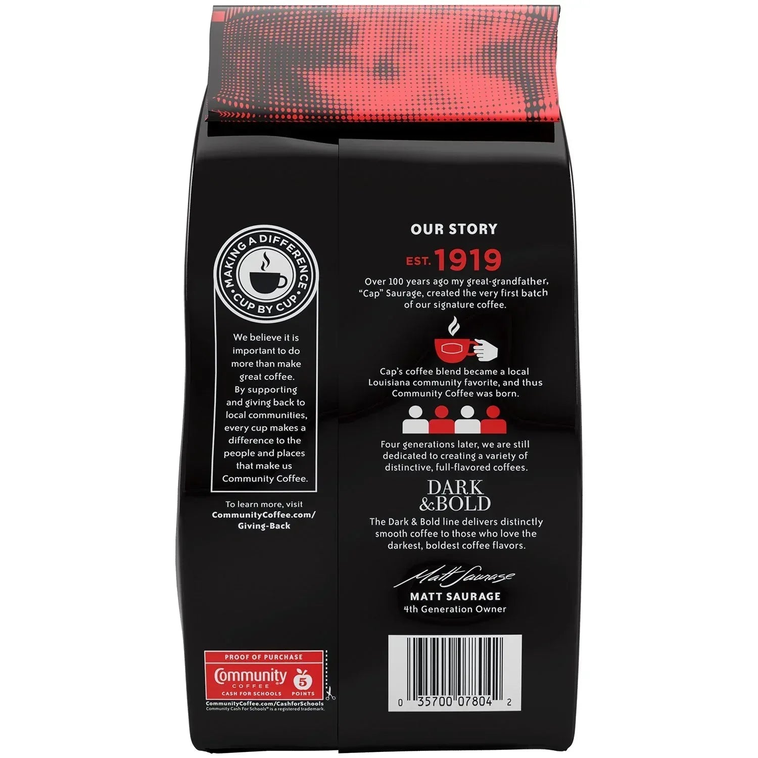 Community Coffee Dark & Bold Espresso Roast Ground Coffee, 40 oz.
