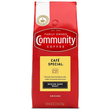 Red Community Coffee ground coffee bag, Café Special, medium-dark roast