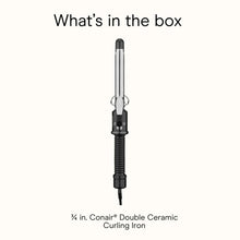 Conair Instant Heat curling iron with 3/4 in double ceramic barrel