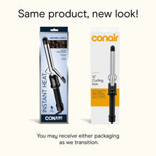 Instant Heat curling iron retail box packaging, 3/4 in curling iron